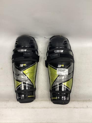 Used Bauer SUPREME 3S Junior Shin Guards Black 12" 11851-S000045480