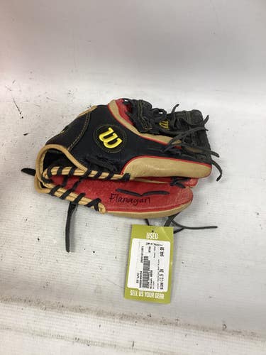 Used Wilson A550 BB/SB Glove RH Throw Cardinal And Black 11 1/2" 11851-S000045454