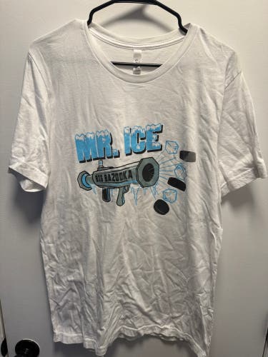 Rare: Barstool Sports - White Iceman Large Adult Unisex Shirt (New)