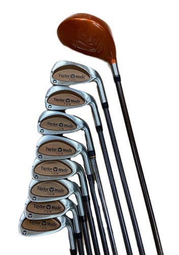 TaylorMade Burner Right Handed Clubs (DR,3,4,5,6,7,8,9,P) Regular Flex 9 Pieces
