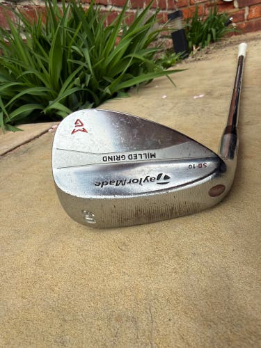 Men's TaylorMade MIlled Grind Left Hand Wedge Wedge Flex 60 Degree Steel Shaft (Used)