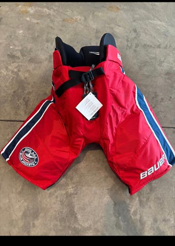 Men's Senior Large Bauer Custom Pro Hockey Pants Pro Stock (Used) - AAA Ohio Bluejackets