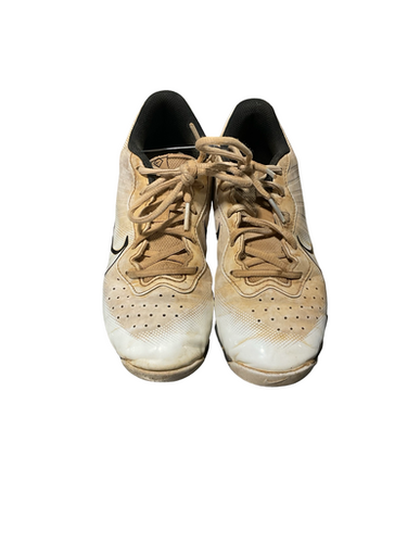 Used Nike DIAMOND WHT CLEATS BB/SB Cleats White Junior 04.5 11834-S000048958