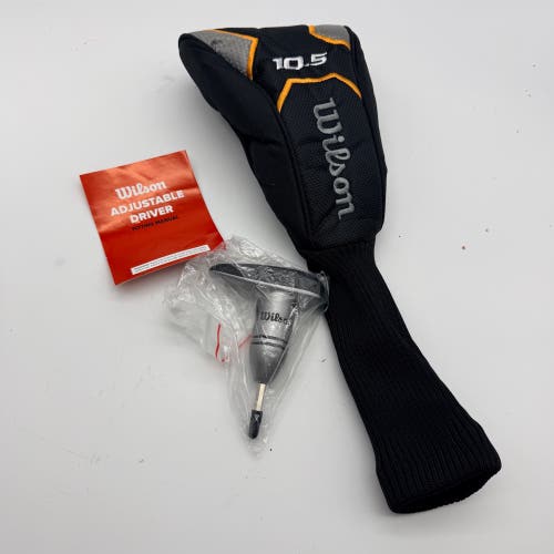 Wilson Black Jack 10.5* Driver Headcover HE912 NEW (wrench and manual included)