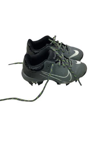 Used Nike DIAMOND SOFTBALL CLEATS BB/SB Cleats Grey Youth 11.0 11347-S000267158