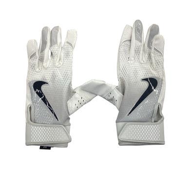 Used Nike BB/SB Batting Gloves White MD 11760-S000090576