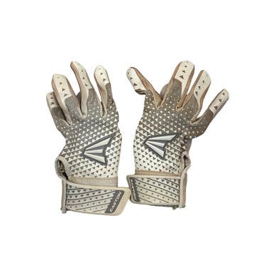 Used Easton BB/SB Batting Gloves White MD 11760-S000090577