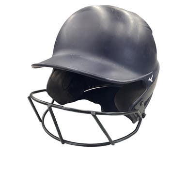 Used Mizuno BATTING HELMET W/ MASK Batting Helmet w/Mask Navy Blue MD 11760-S000090574
