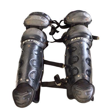 Used Easton EASTON SHIN GUARDS Catchers Leg Guards Black Intermed 11760-S000090556