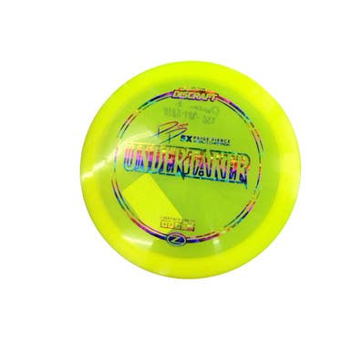 Used Discraft 5X PP Z LINE UNDERTAKER Disc Golf Driver Yellow 11760-S000090535