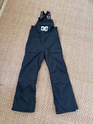 Black Men's Youth XL DC bib Pants (Used)