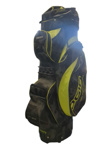 Used Ogio UNITER Mens Stand Bag Black And Optic Yellow 11862-S000093825