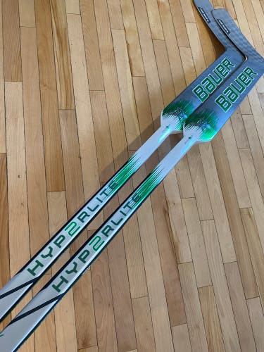 2 pack New Bauer Hyperlite2 Goalie Stick 27" Pro Stock Thomson