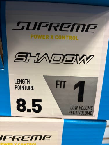 2024 Bauer Supreme Shadow Hockey Skates 8.5 (New) -fit 1
