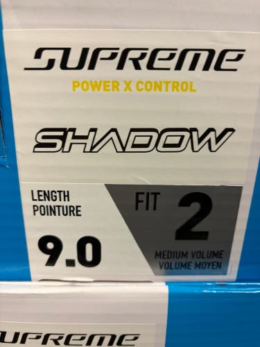 2024 Bauer Supreme Shadow Hockey Skates 9 (New) -fit 2