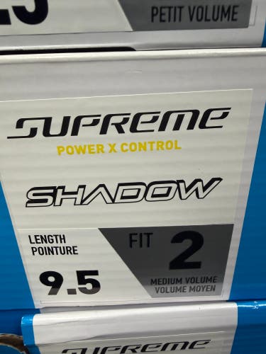 2024 Bauer Supreme Shadow Hockey Skates 9.5 (New) -fit 2