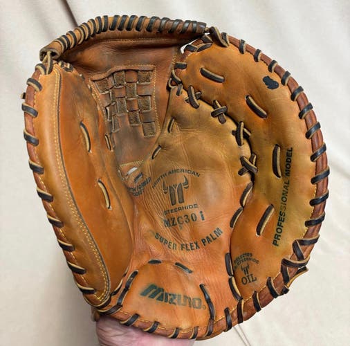 Catcher's RH Mizuno MCZ30i Catchers Mitt Pro Stock (Used)