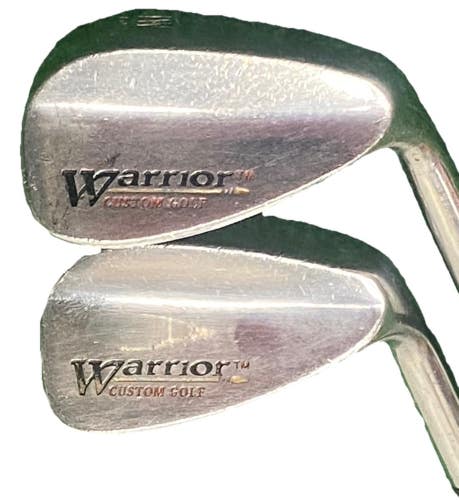 Warrior Golf Wedge Set 56* Sand And 60* Lob Wedges RH Stiff Steel 35" New Grips