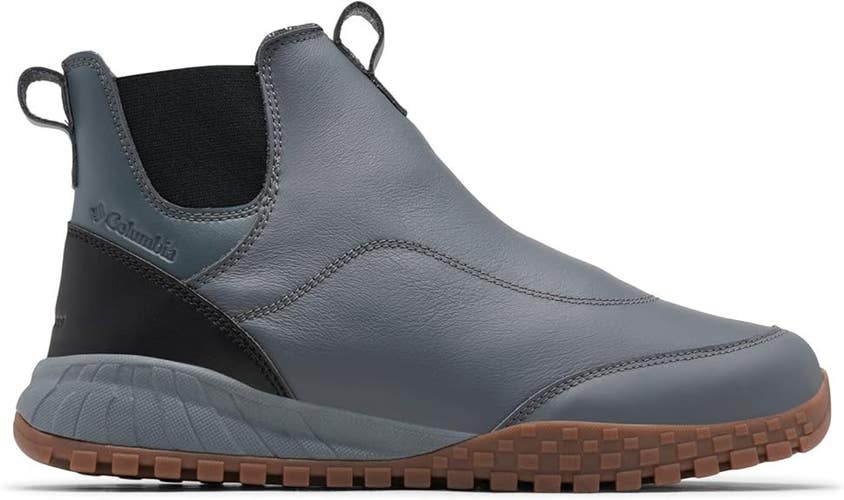 Columbia Fairbanks Rover Chelsea Boots Men's US 10 Gray Leather Slip-On DWA3042