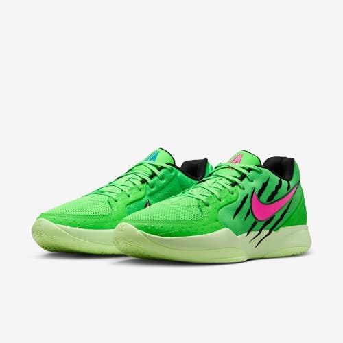 Nike JA 2 NRG NY IB8235-300 Sneaker Men 10.5 Green Pink Basketball Shoes RHS6603