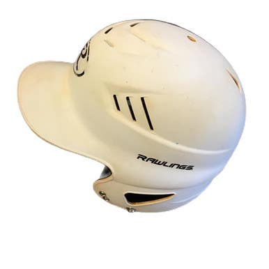 Used Rawlings RCFH Batting Helmet No Mask White One Size 11730-S000070658