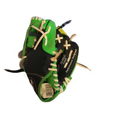 Used Rawlings PL90LG BB/SB Glove RH Throw Green 9" 11730-S000070680