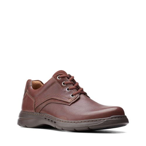 Clarks Un Brawley Pace 26151782 Derby Men's Mahogany Leather Dress Shoes SHOP275