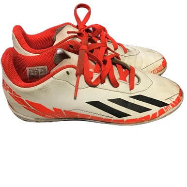 Used Adidas GW8400 Soccer Indoor Shoes White Junior 02.5 11730-S000070781