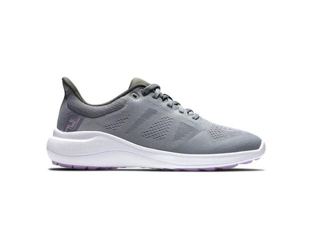 FootJoy Flex 95766 Sneaker Women's 9 M Gray Lace-Up Spikeless Golf Shoes RHS8081