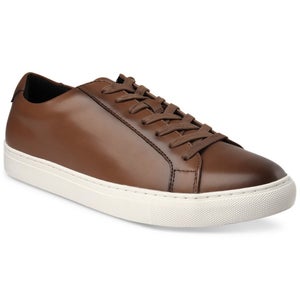 Alfani Grayson 100120988 Sneakers Mens US 11 Brown Leather Lace Up Shoes JZZ1282