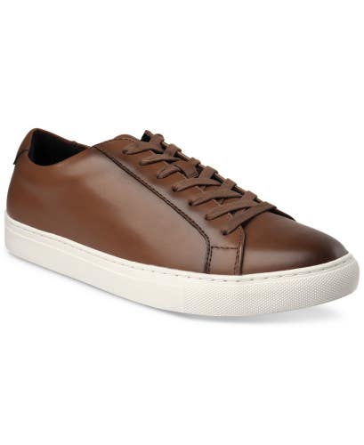 Alfani Grayson 100120988 Sneakers Mens US 11 Brown Leather Lace Up Shoes JZZ1282