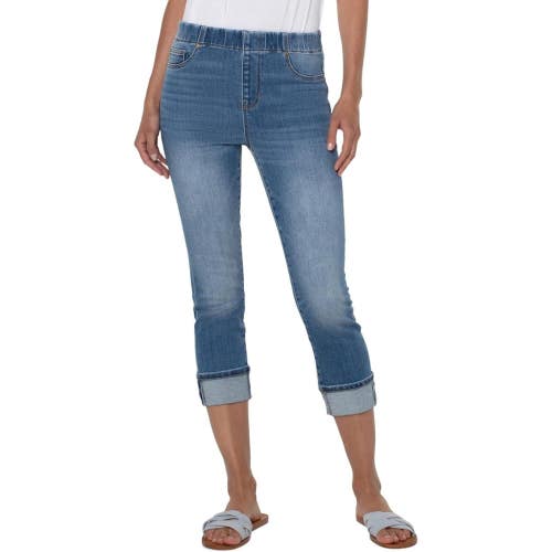 Liverpool Los Angeles Chloe Jeans Women's 6 Blue Denim Mid Rise Cropped GBO2653