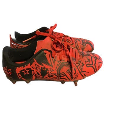 Used Puma 107500-01 Soccer Cleats Red Junior 02.5 11730-S000070783