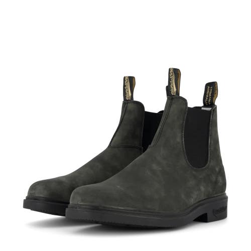 Blundstone 1308 Boots Men's US 10 Rustic Black Leather Round Toe Chelsea HTAT707
