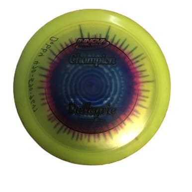 Used Innova CHAMPION VALKYRIE Disc Golf Driver Yellow 11730-S000070446