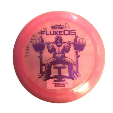 Used Discraft FLUKE OS Disc Golf Driver Pink 11730-S000070422