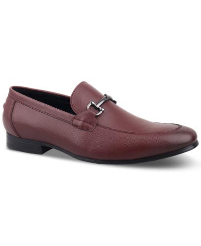 Alfani Otis 100169622MN Loafers Men's 8 Bordeaux Memory Foam Dress Shoes JZZ1278