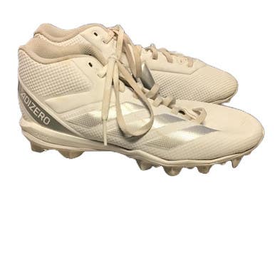 Used Adidas Adizero Impact.2 Molded Football Cleats White Junior 06 11730-S000070575