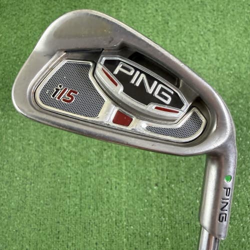 Ping i15 5 Iron Green Dot Stiff Flex AWT Steel Shaft 38