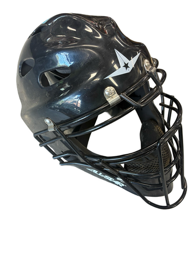 Used All-Star CATCHERS MASK Catchers Helmet w/Mask Black MD 11682-S000129933