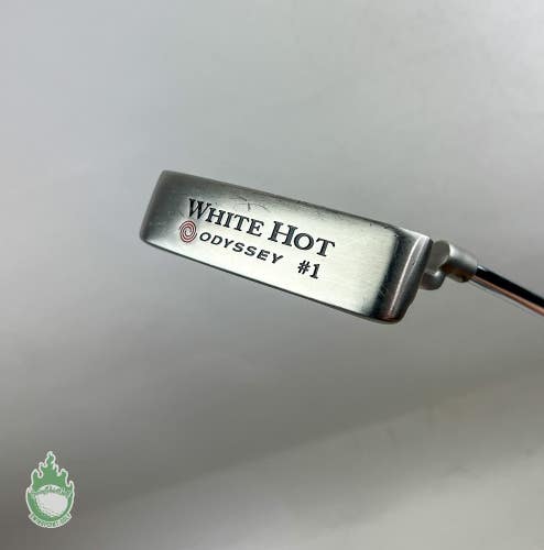 Used Right Handed Odyssey White Hot #1 35.25" Blade Putter Steel Golf Club