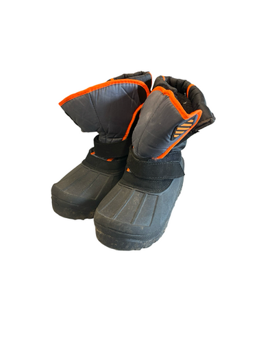 Used YOUTH BOOTS Boys Snowboard Boots Black Junior 04 11682-S000130000