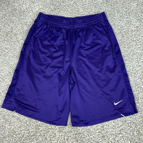 Nike Shorts Mens XL Purple Basketball Jersey Elastic Waist Pockets Gym Athletic