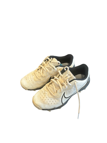 Used Nike DIAMOND 2 BB/SB Cleats White Junior 02 11682-S000130036