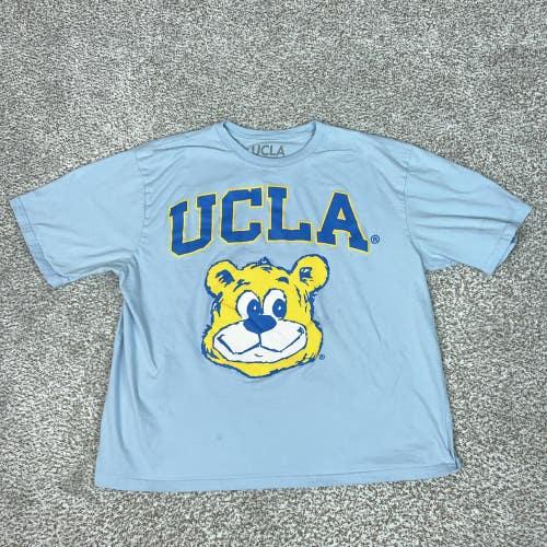UCLA Bruins Shirt Mens 2XL Blue NCAA College Tee T UCLA Bear Mascot Graphic