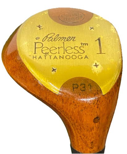 Palmer Peerless P31 Chattanooga Densitized Persimmon Driver RH Stiff Steel 43"