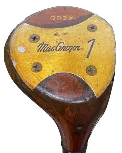 MacGregor Jack Nicklaus 080W Persimmon Driver RH Tru-Action B Regular Steel 43"