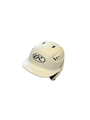 Used Rawlings HELMET Batting Helmet No Mask White LG 11682-S000130399