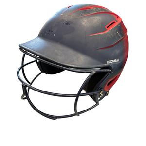 Used BoomBah BOOMBAH HELMET Batting Helmet w/Mask Navy Blue LG 11682-S000130521