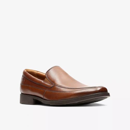 Clarks Tilden Free 26130098-918 Loafers Mens 7.5 Dark Tan Leather Slip On ZAP557